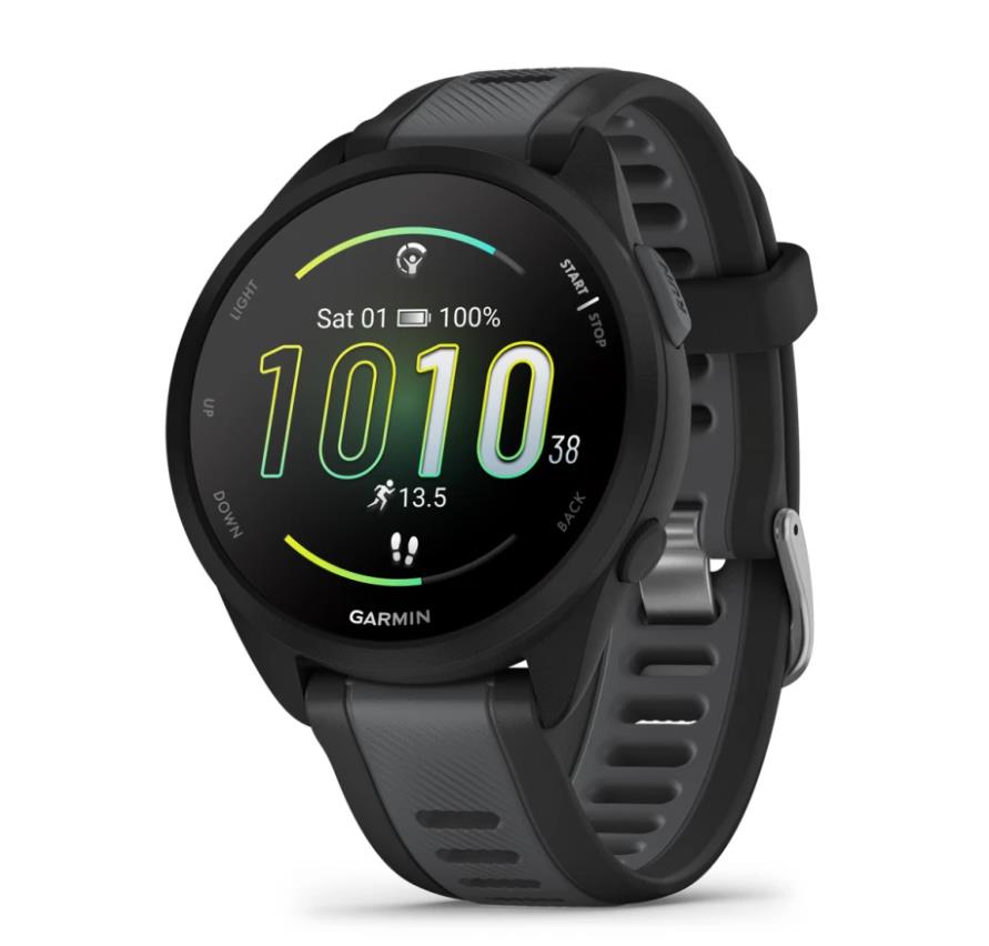 Reloj Smartwatch Garmin FORERUNNER 165 010-02863-20, negro